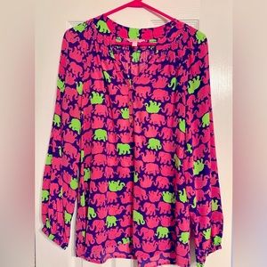 Lilly Pulitzer “Elsa” Silk Blouse
